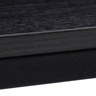 Relaxdays Beistelltisch schwarz mit Metallgestell