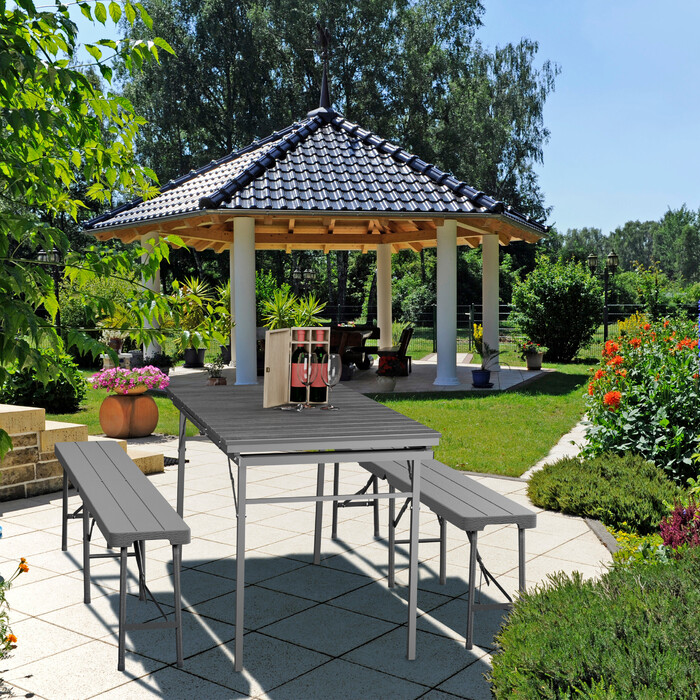 Relaxdays Gartentisch klappbar ausziehbar