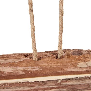 Relaxdays Vogelfutterhaus, Holz, HBT: 19x22x16,5 cm, Garten, Vogelfutterspender, Natur
