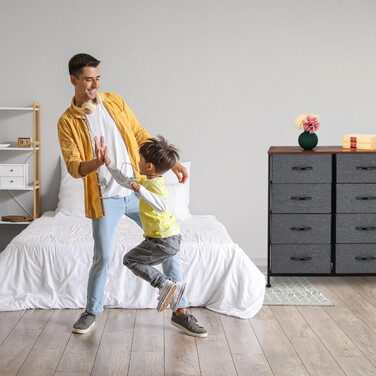 Relaxdays Kommode mit 8 Schubladen
