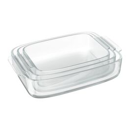 Relaxdays Glas Auflaufform 3er Set