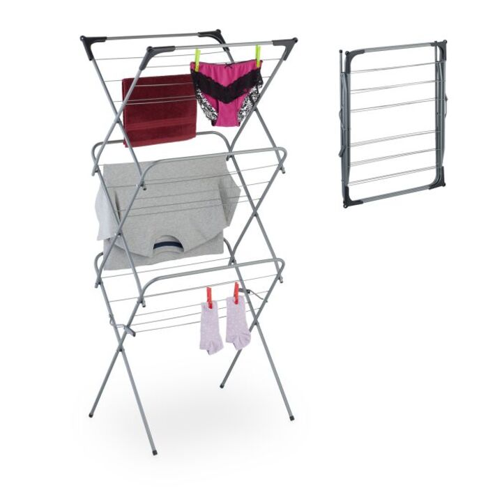 Relaxdays Turm Wäscheständer klappbar