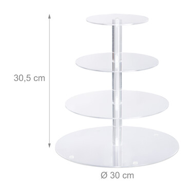 Relaxdays Etagere 4 Etagen