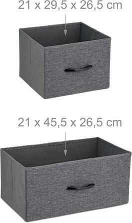 Relaxdays Kommode Industrial, 78,5x100x30 cm, 8 Schubladen, Stoff/Metall, Holzoptik, Sideboard, grau/braun