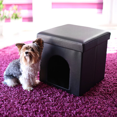 Relaxdays Hundebox Sitzhocker