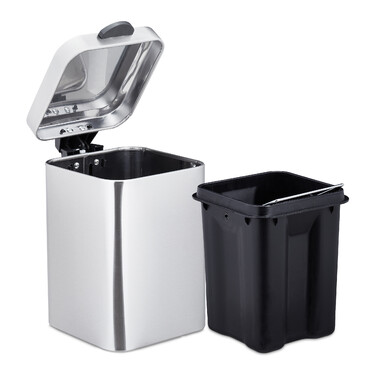 Relaxdays Kosmetikeimer Wandmontage 6 Liter
