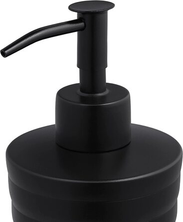 Relaxdays Badezimmer Set, 5-teilig, Badaccessoires Edelstahl matt, komplette Badezimmerausstattung, modern, schwarz 10038861