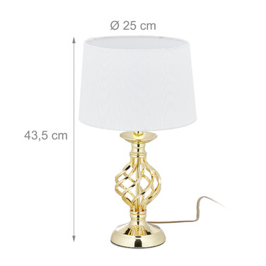 Relaxdays Tischlampe modern dimmbar