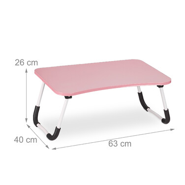 Relaxdays Pinker Laptoptisch