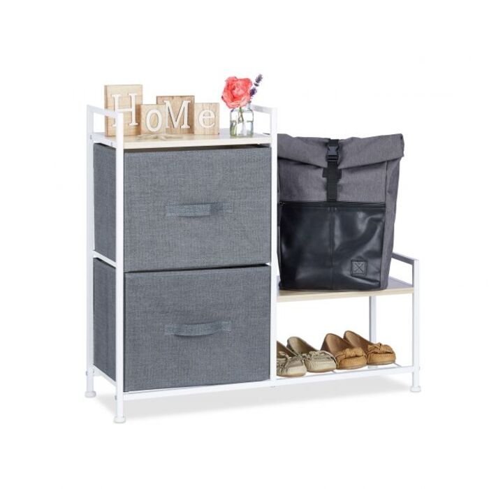 Relaxdays Regalsystem verschiedene Varianten grau