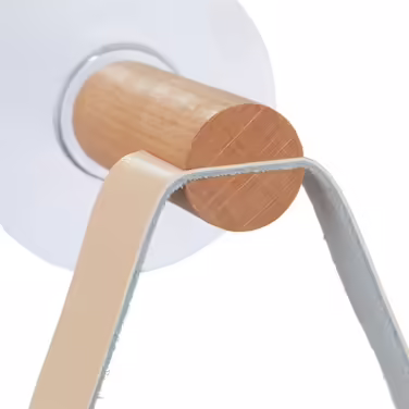 Relaxdays Toilettenpapierhalter Holz mit Band