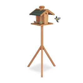 Relaxdays Vogelfutterhaus mit Ständer
