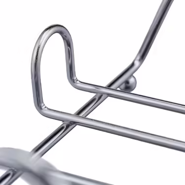x Serviettenhalter, mit Beschwerer, für 33x33 cm Servietten, Edelstahl-Optik, Design Serviettenständer Metall, silber (4)