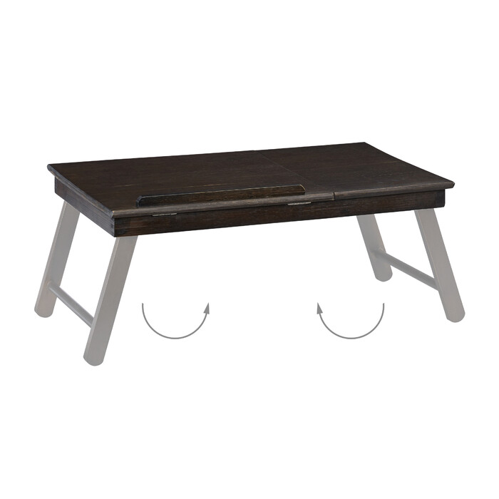 Relaxdays Laptoptisch klappbar dunkelbraun