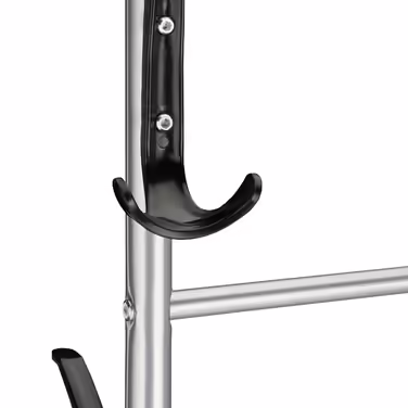 Relaxdays Silberne Garderobe mit Rollen