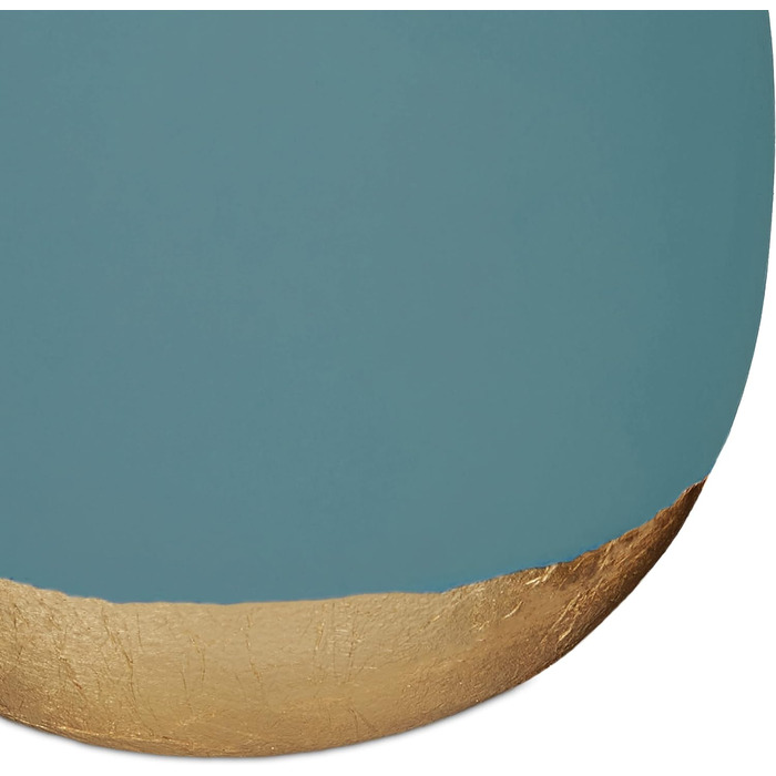 Relaxdays Dekoleuchte Beton, Tischlampe ohne Schirm, HxD 9 x 9 cm, E27 Fassung, langes Kabel, runde Betonlampe, blau