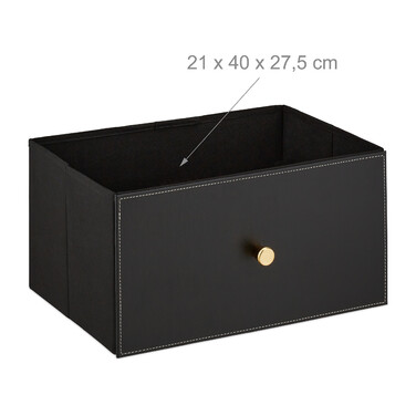 Relaxdays Beistellschrank mit 2 Schubladen