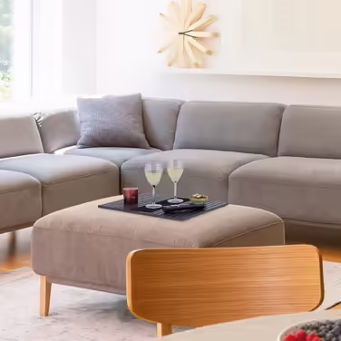 Relaxdays Sofatablett Bambus dunkelbraun