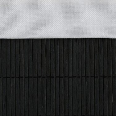 Relaxdays Sitzhocker, faltbar, Stauraum, 35x35x35 cm, Bambus, Schwarz/Weiß