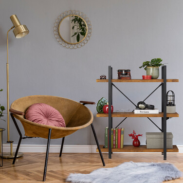 Relaxdays Industrial Regal mit 3 Ebenen