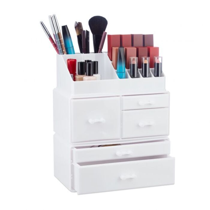 Relaxdays Acryl Make Up Organizer mit 21 Fächern