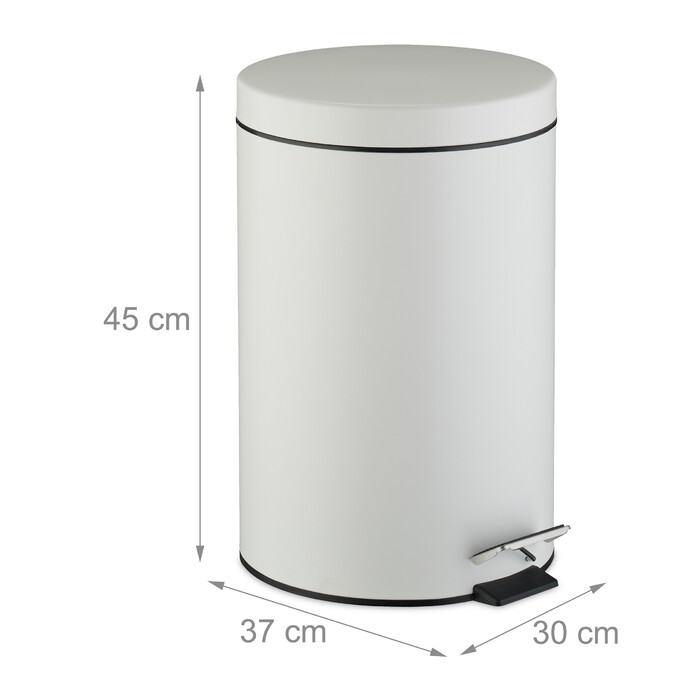 Relaxdays Runder Mülleimer Küche 20 Liter