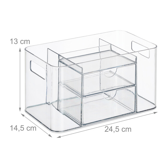 Relaxdays Kosmetik Organizer mit Schubladen