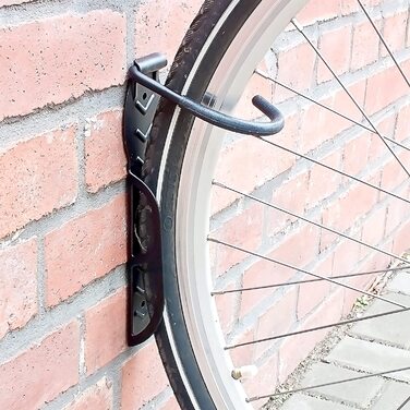 Relaxdays 2er Set Fahrradhalterung, Stahl, Wandmontage, schwarz