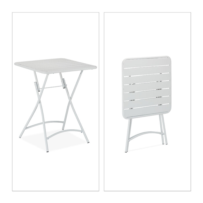 Relaxdays Metall Balkontisch klappbar
