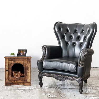 Relaxdays Katzenschrank für Katzenklo mit Tür
