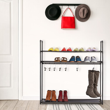 Relaxdays Schuhregal mit Stiefelfach