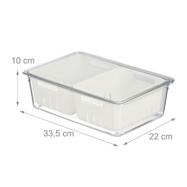 Relaxdays Kühlschrank Organizer 3er Set