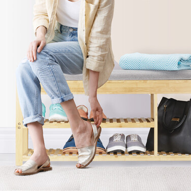 Relaxdays Schuhbank mit Stauraum