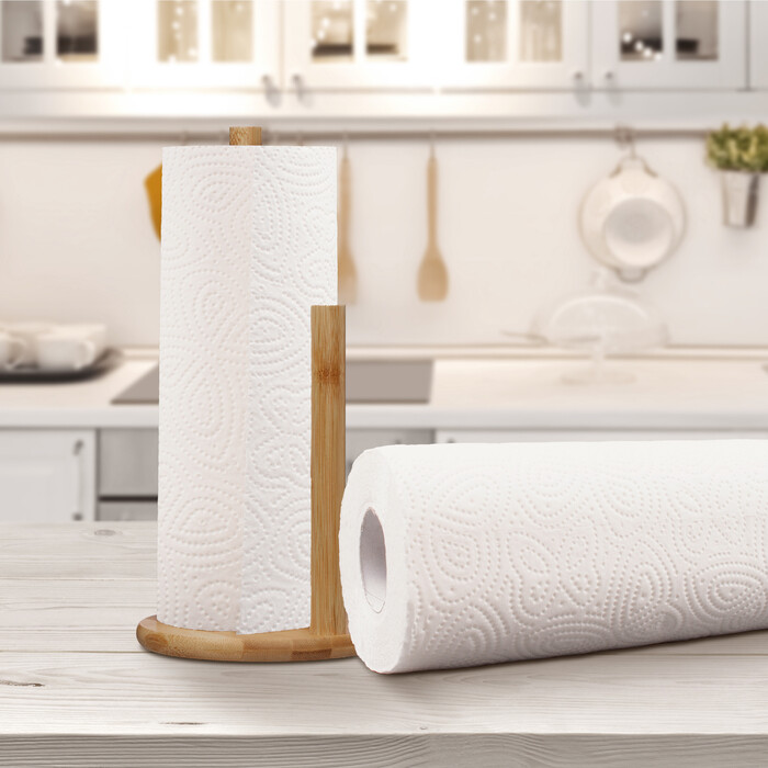Relaxdays Küchenrollenhalter mit Abrollstopp