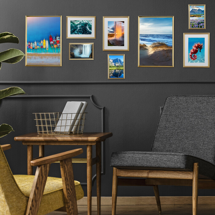 Relaxdays Bilderrahmen 2er Set 10 x 15 cm