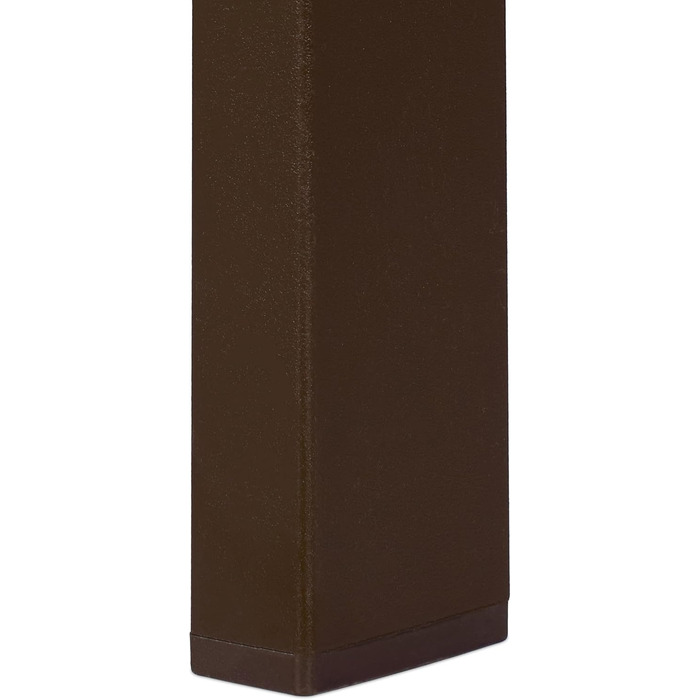Relaxdays wetterfester Beistelltisch für Balkon, Terrasse & Garten, 39x52x48 cm, Braun