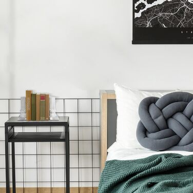 Relaxdays Buchstütze, 2er Set, Säulen Design, für Bücherregal, Bücherhalter HxBxT: 18 x 12,5 x 7 cm, Aluminium, Silber