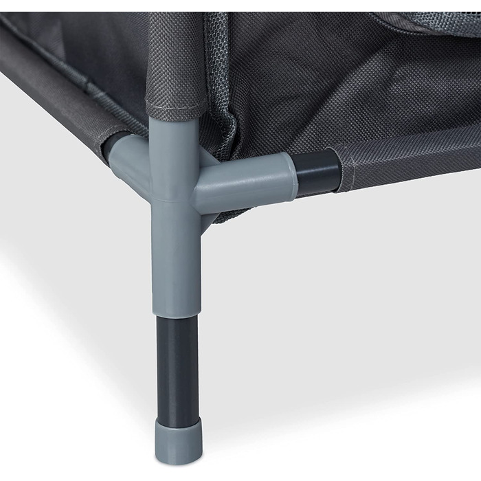 Relaxdays Campingschrank mit 2 Ablagen, HBT: 87x47,5x47,5 cm, Campingregal mit Tischaufsatz, Stauraum im Vorzelt, grau