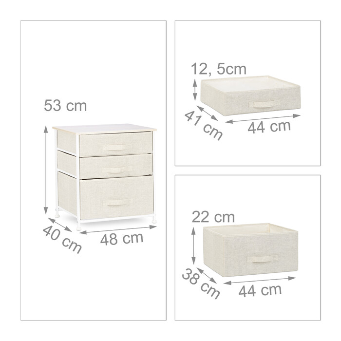 Relaxdays Regalsystem verschiedene Varianten beige