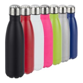 Relaxdays Trinkflasche Edelstahl