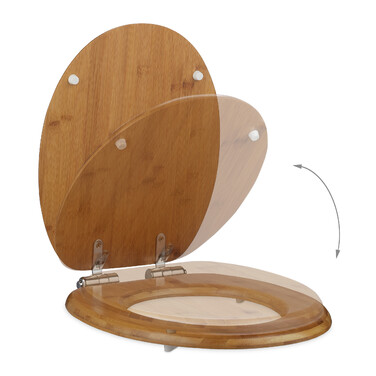 Relaxdays Toilettendeckel mit Absenkautomatik