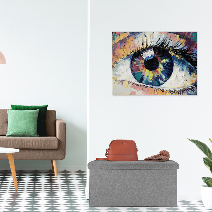 Relaxdays Sitzbank Leinen-Optik