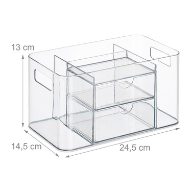 Relaxdays Kosmetik Organizer mit Schubladen
