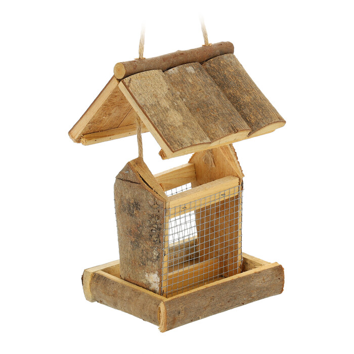 Relaxdays Vogelfutterhaus zum Aufhängen