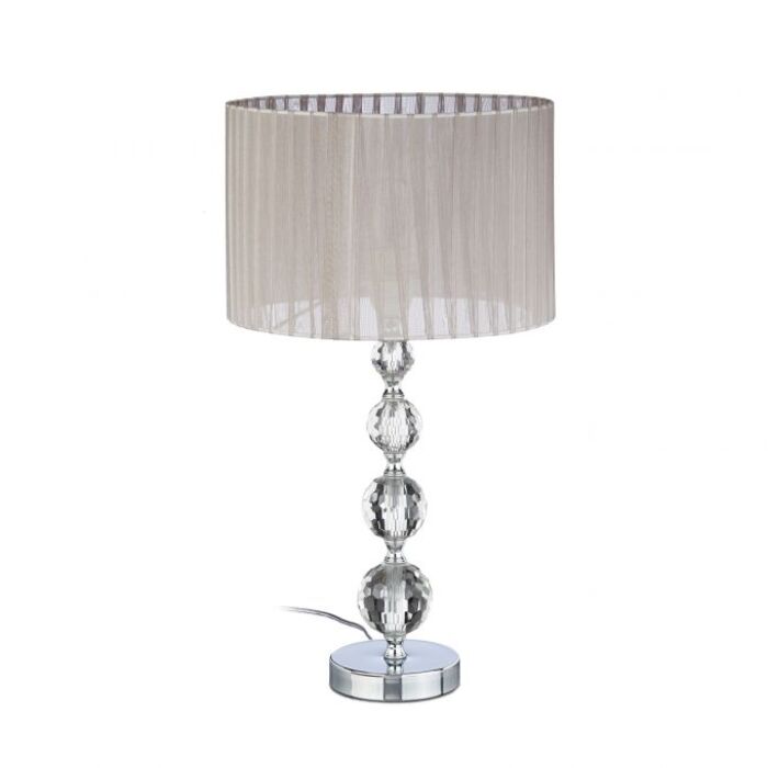 Relaxdays Nachttischlampe Kristall