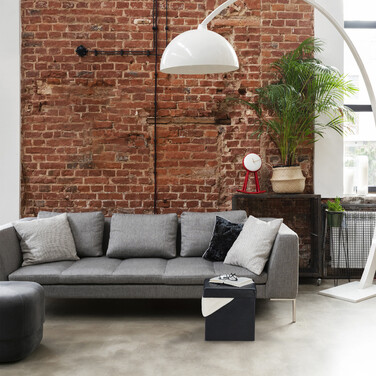 Relaxdays Kunstleder Sitzhocker mit Stauraum