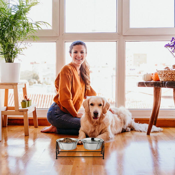 Relaxdays Futterstation für Hunde