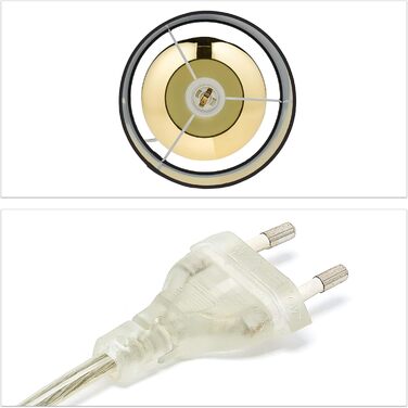Relaxdays Touch-Nachttischlampe, dimmbar, 3 Stufen, E14, 28x18 cm, Gold
