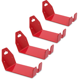 4x Fahrradhalterung, Aufhängen am Pedal, Fahrradhalter zur Wandmontage, Bis 20 kg, Auflagefläche B x T: ca. 10 x 14,5 cm