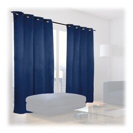 Relaxdays Blaue Vorhänge im 2er Set